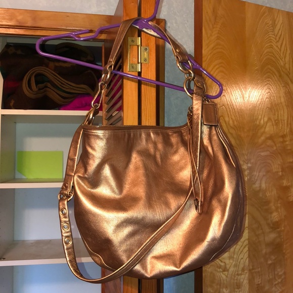 Coach Handbags - Copper crossbody Coach Hobo Bag